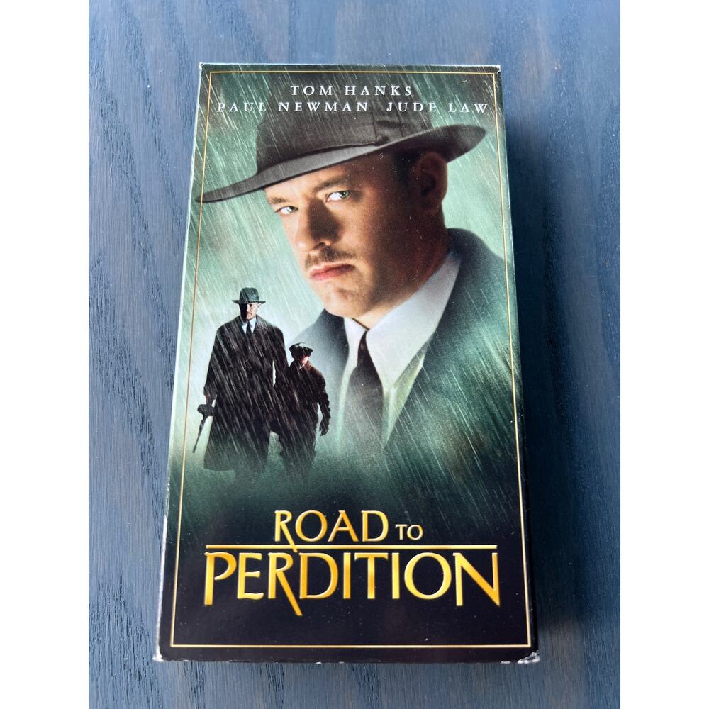 Road to Perdition Tom Hanks Thriller Movie Vintage 2002 VHS Tape Pre-Loved